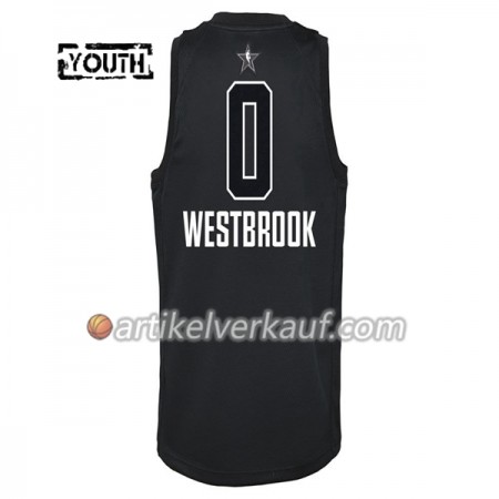 NBA Oklahoma City Thunder Trikot Russell Westbrook 0 2018 All-Star Jordan Brand Schwarz Swingman - Kinder